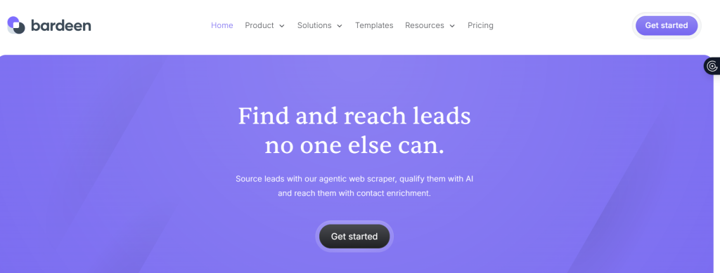 Bardeen AI home page