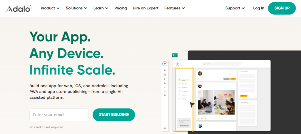 Adalo: The Drag-and-Drop Visual Builder