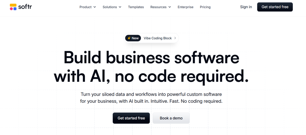 Softr no code platform