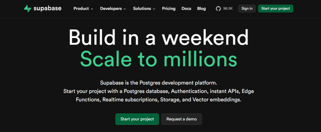 Supabase (The High-Performance Choice)