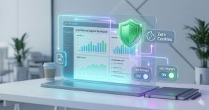 tablet displaying a sophisticated website builder interface