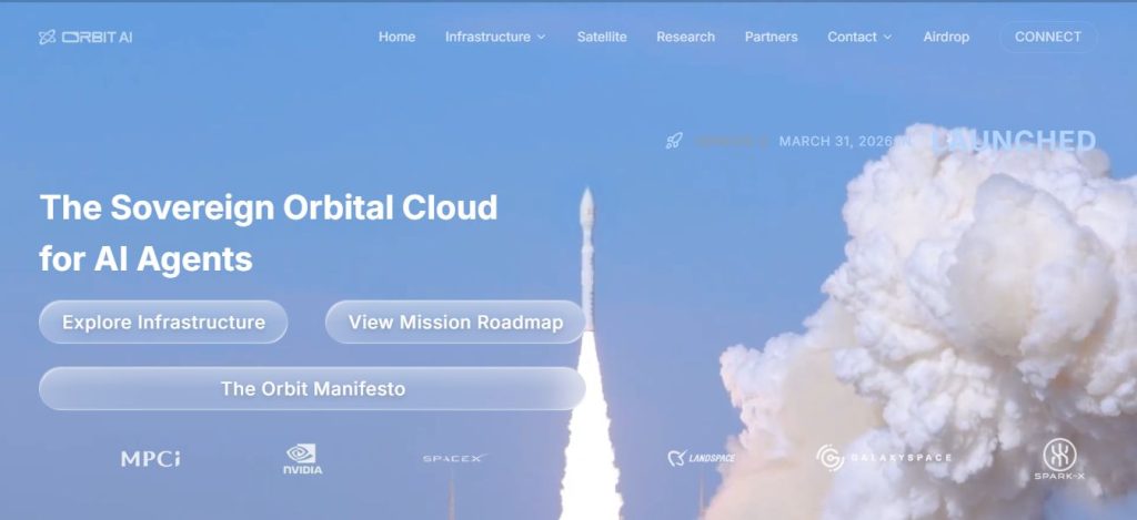 Orbit AI homepage screenshot