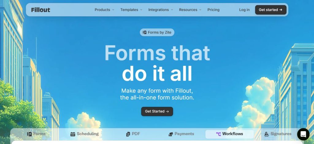 Fillout is a do it all form builder