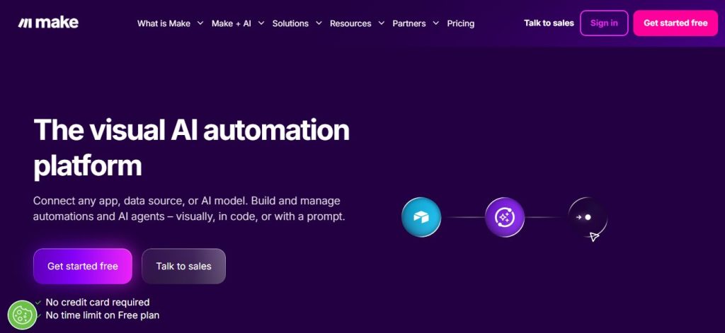 Make's visual automation tool