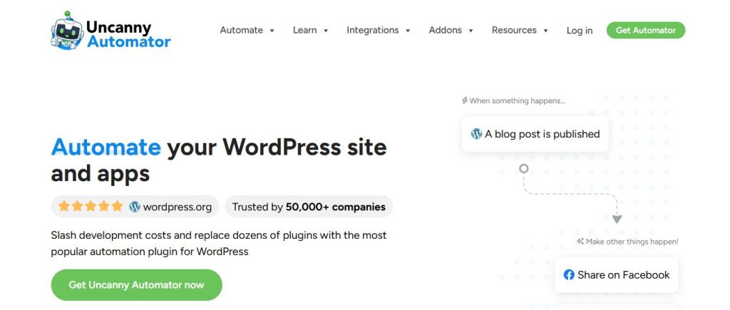 Uncanny Automator: The WordPress-Specific Automation Plugin
