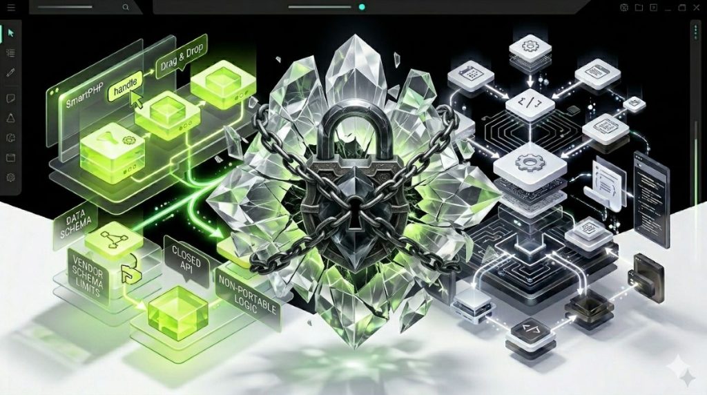 Warning signs of vendor lock-in for low-code development platforms