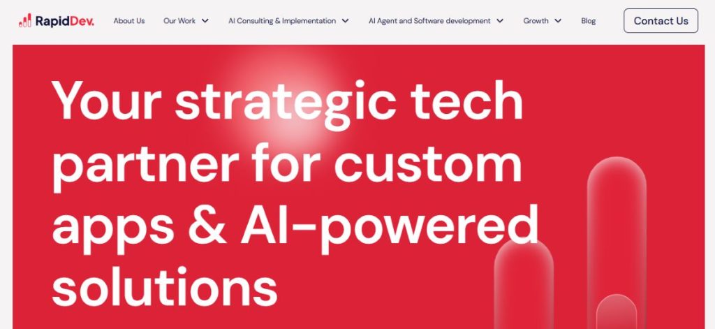 RapidDev software and AI solution development agency